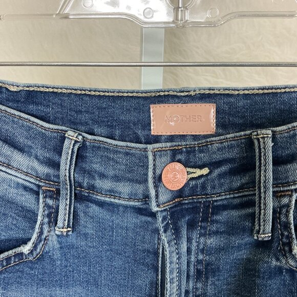 Mother The Hustler Ankle Fray Healing Jar Jeans 28 - Picture 3 of 8
